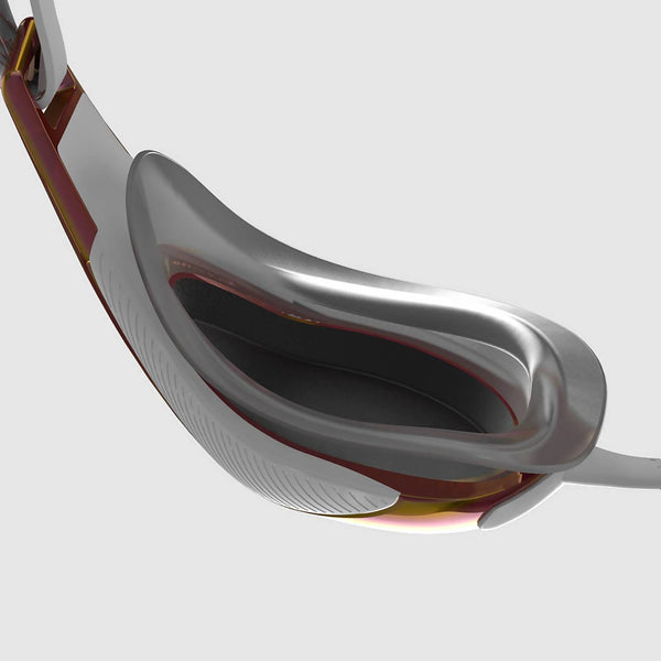 Závodní brýle Speedo Fastskin Hyper Elite Mirror - bílá/zlatá