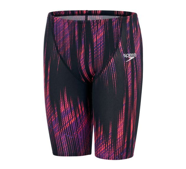 Chlapecké Závodní Plavky Fastskin Endurance+ High Waisted Jammer - Black/Phoenix Red/Violet