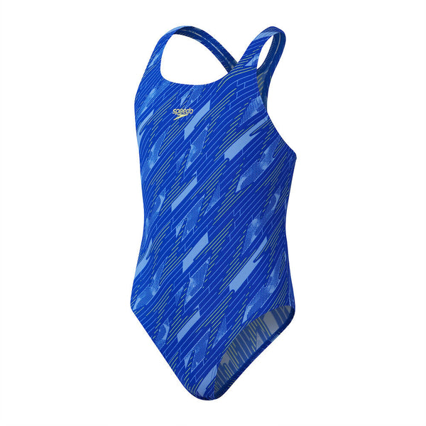 Dívčí tréninkové plavky Hyperboom Allover Medalist - modré