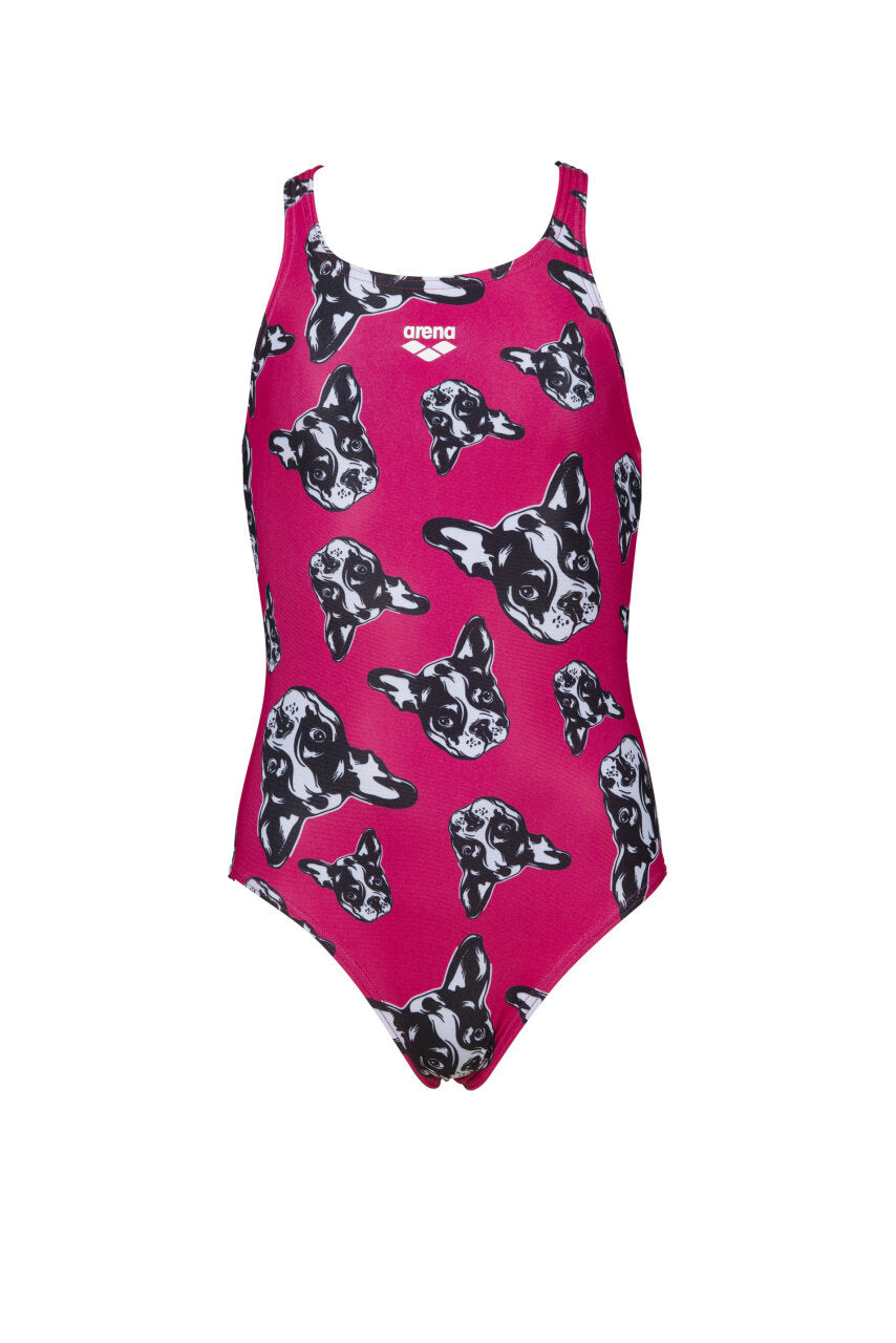 Dívčí jednodílné plavky G Funny Dogs růžové