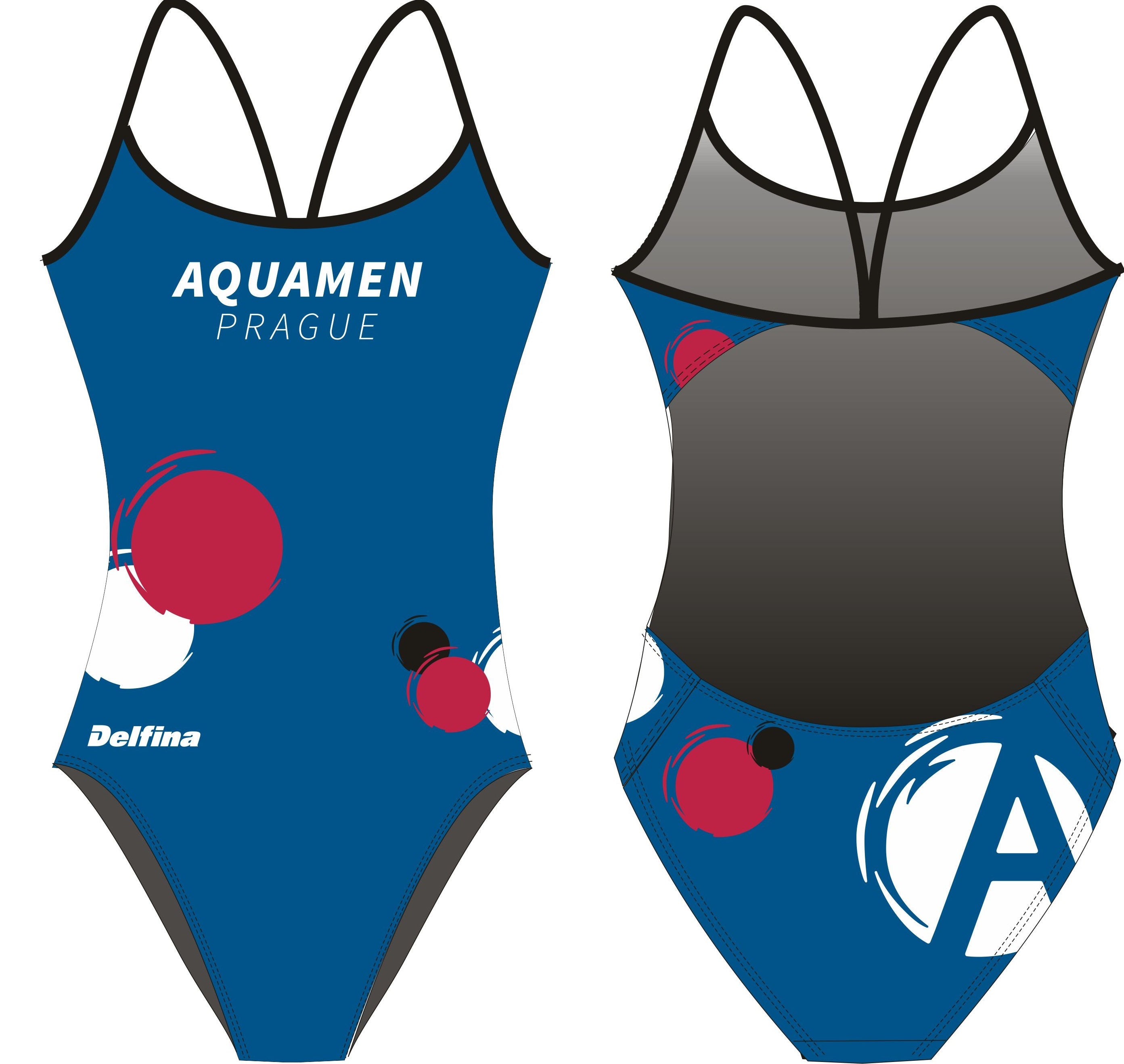 Aquamen dámské plavky - modré