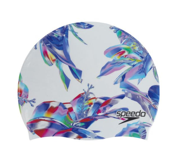 Plavecká čepička - DIGI Print - White/Printed