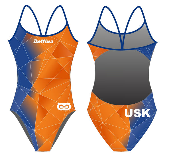 USK Praha tréninkové plavky dámské - úzká ramínka